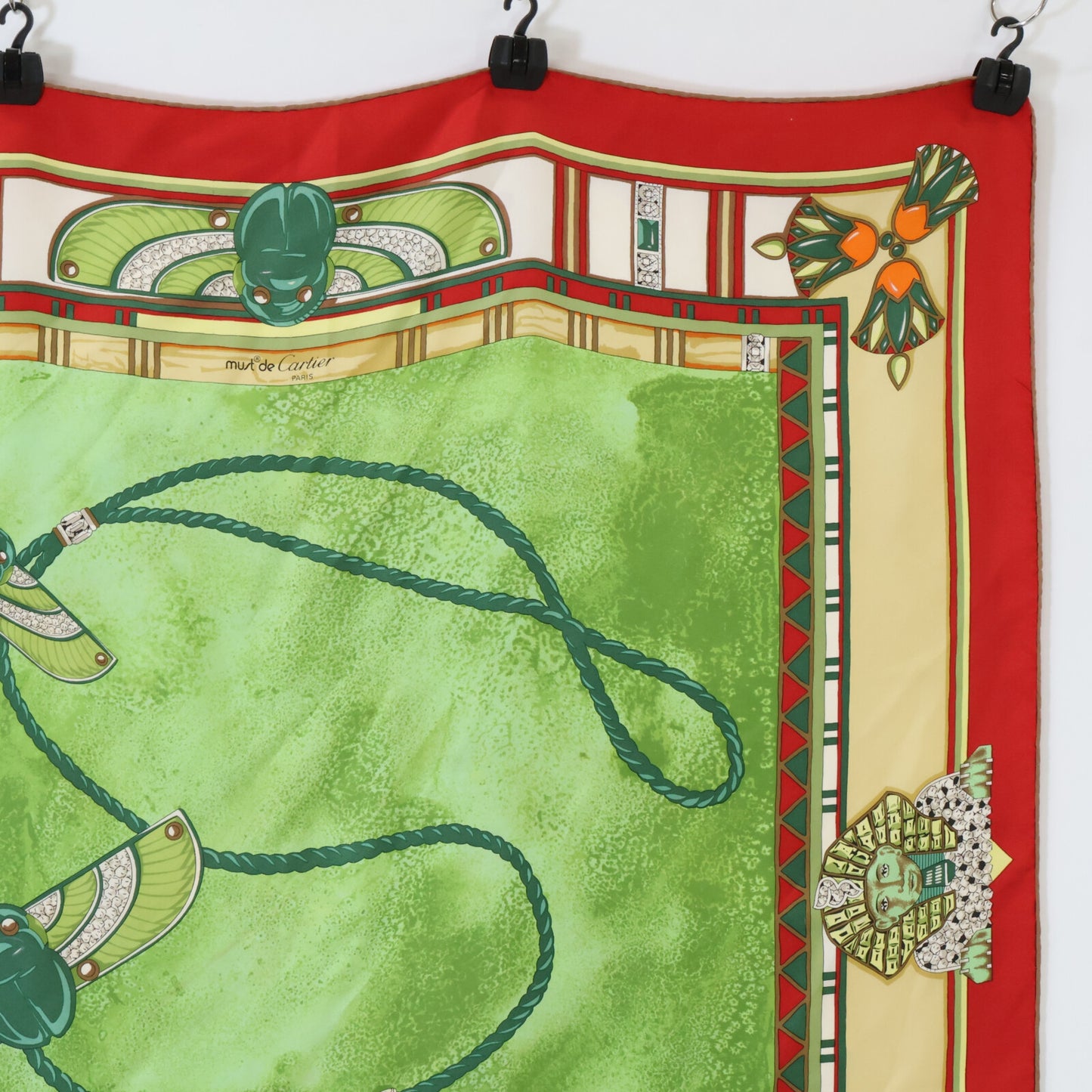 Women's Scarab Beetle Sphinx Silk Scarf