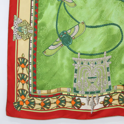 Women's Scarab Beetle Sphinx Silk Scarf