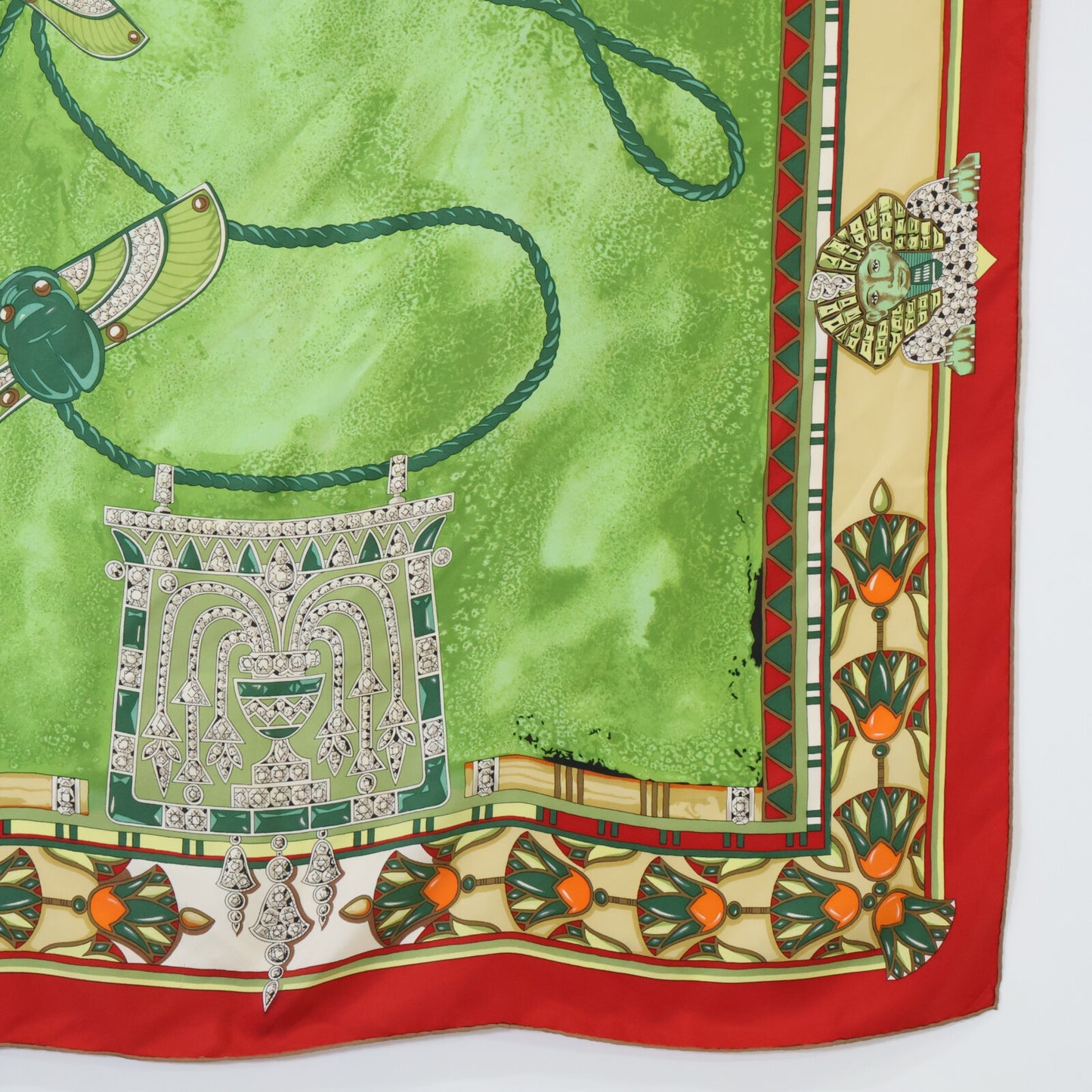 Women's Scarab Beetle Sphinx Silk Scarf