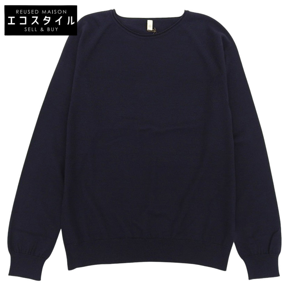 Mint Condition ItoI NATSUME Wool Cashmere Knit Top Women's Navy 1 10IT-WC1002 Tops 1 Women's