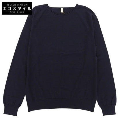 Mint Condition ItoI NATSUME Wool Cashmere Knit Top Women's Navy 1 10IT-WC1002 Tops 1 Women's