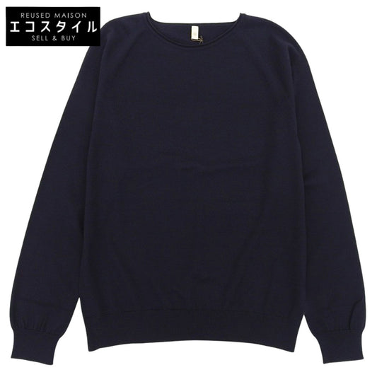 新品同様 糸衣 NATSUME ウール カシミヤ ニットトップス レディース ネイビー 1 10IT-WC1002 トップス 1 レディース