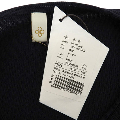 Mint Condition ItoI NATSUME Wool Cashmere Knit Top Women's Navy 1 10IT-WC1002 Tops 1 Women's