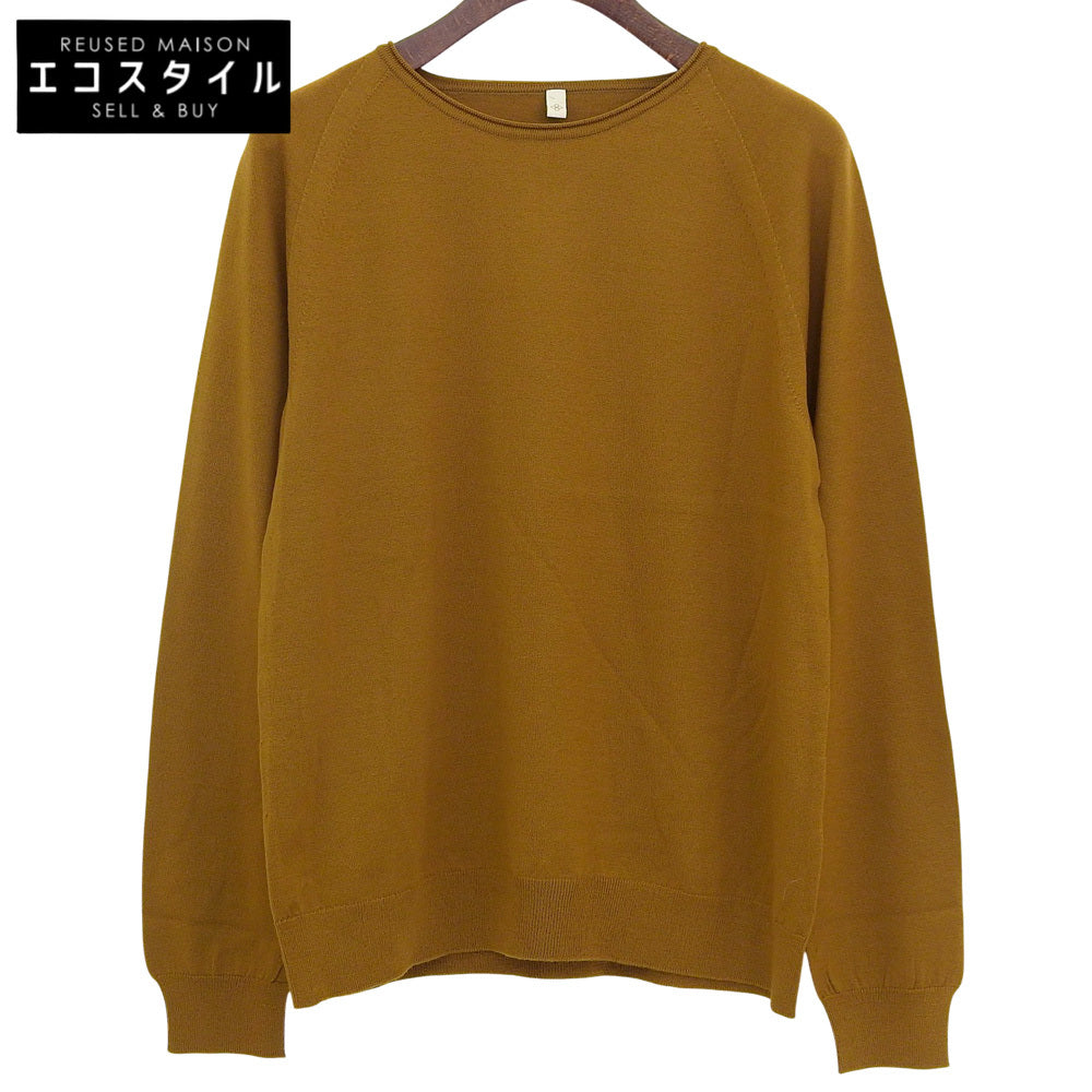 As good as new I C I NATSUME Wool Cashmere Knit Top Women's Brown Size 2 10IT-WC1002 Top 2 Women's