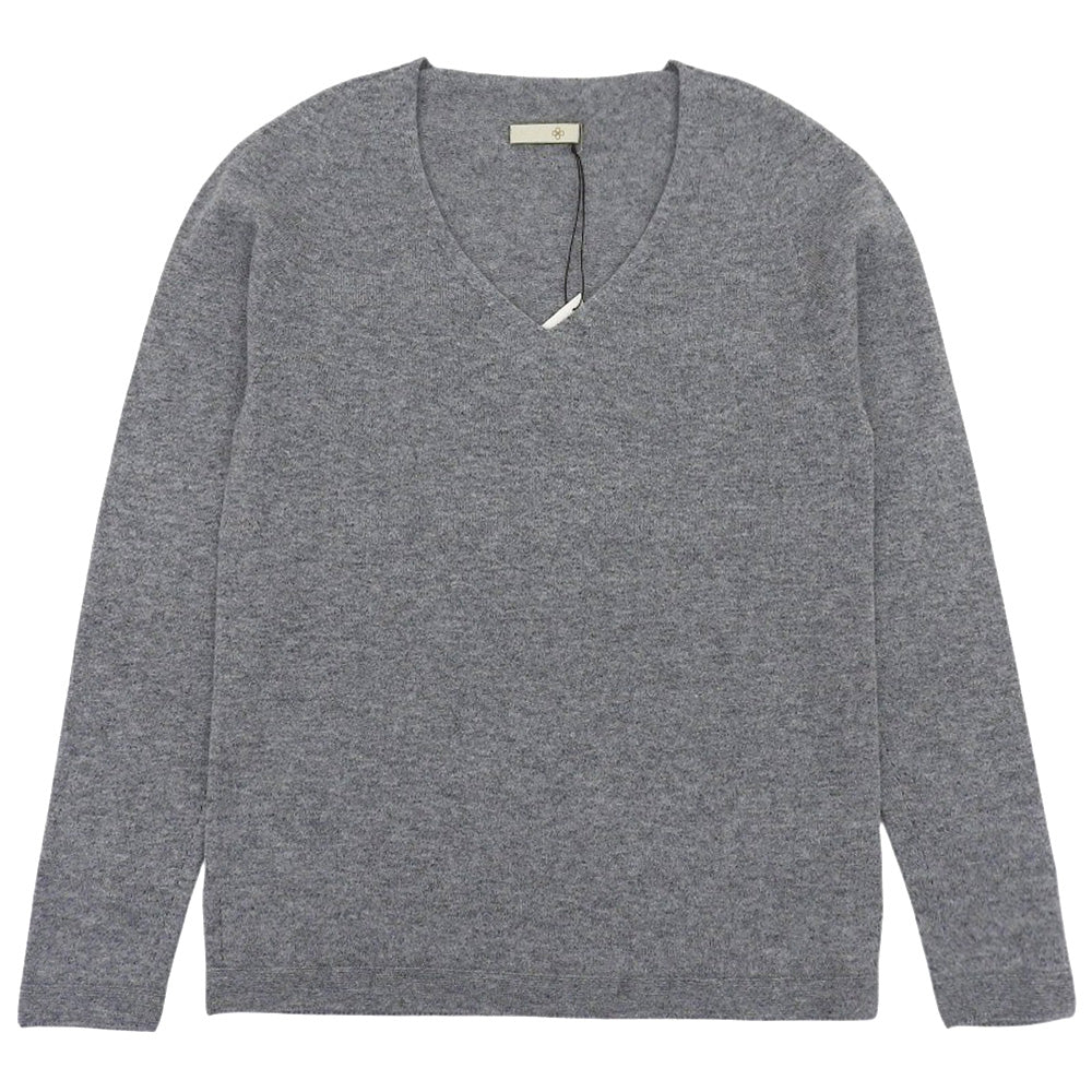 TOYOBOSHI Toyo Boushi Like New Itoi KIDO 100% Cashmere V-neck Knit Top Women's Gray 1 10IT-PC0011 Tops
