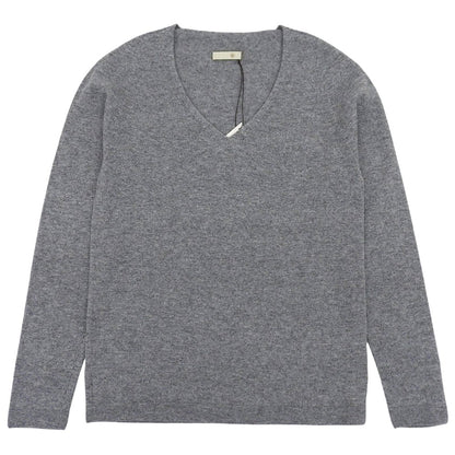 TOYOBOSHI Toyo Boushi Like New Itoi KIDO 100% Cashmere V-neck Knit Top Women's Gray 1 10IT-PC0011 Tops