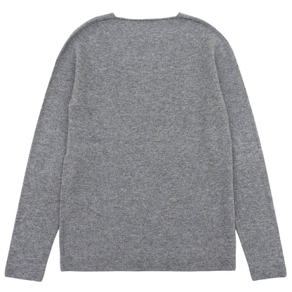 TOYOBOSHI Toyo Boushi Like New Itoi KIDO 100% Cashmere V-neck Knit Top Women's Gray 1 10IT-PC0011 Tops