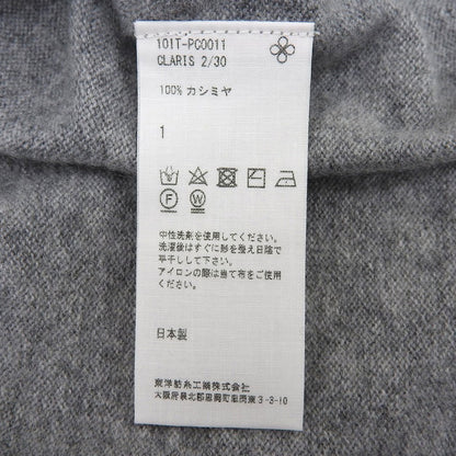 TOYOBOSHI Toyo Boushi Like New Itoi KIDO 100% Cashmere V-neck Knit Top Women's Gray 1 10IT-PC0011 Tops