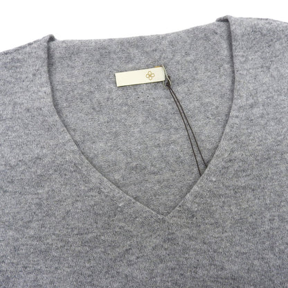 TOYOBOSHI Toyo Boushi Like New Itoi KIDO 100% Cashmere V-neck Knit Top Women's Gray 1 10IT-PC0011 Tops