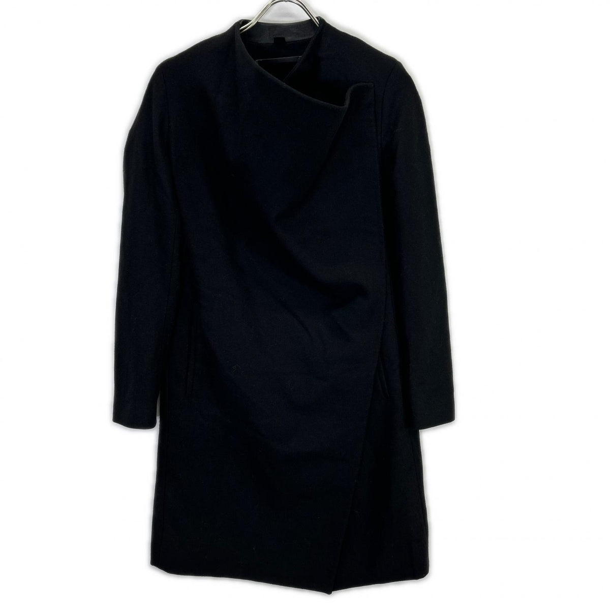 All Saints オールセインツ WO006J black wool ORA coat coat