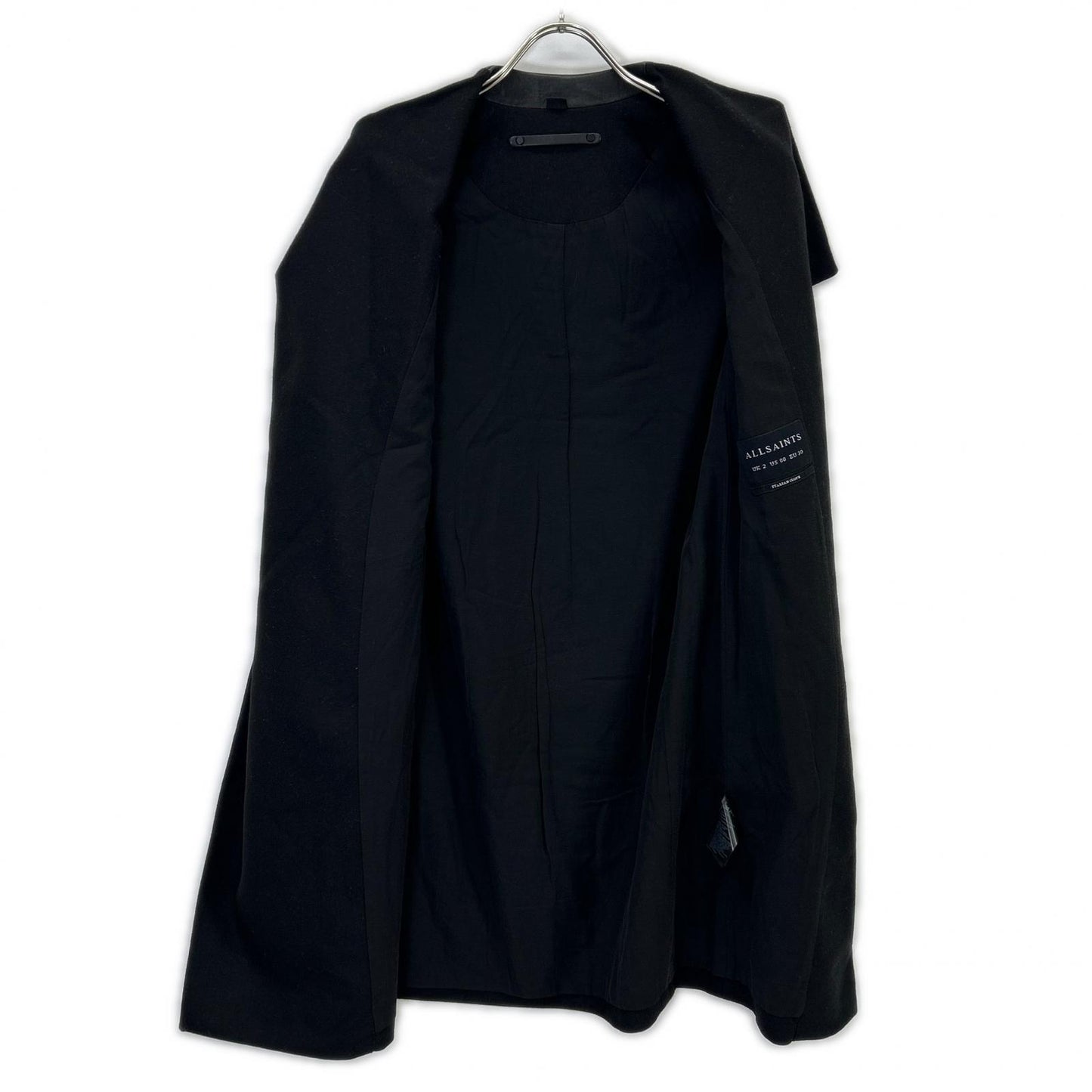 AllSaints オールセインツ WO006J ﾌﾞﾗｯｸ ｳｰﾙ ORA ｺｰﾄ コート 2
