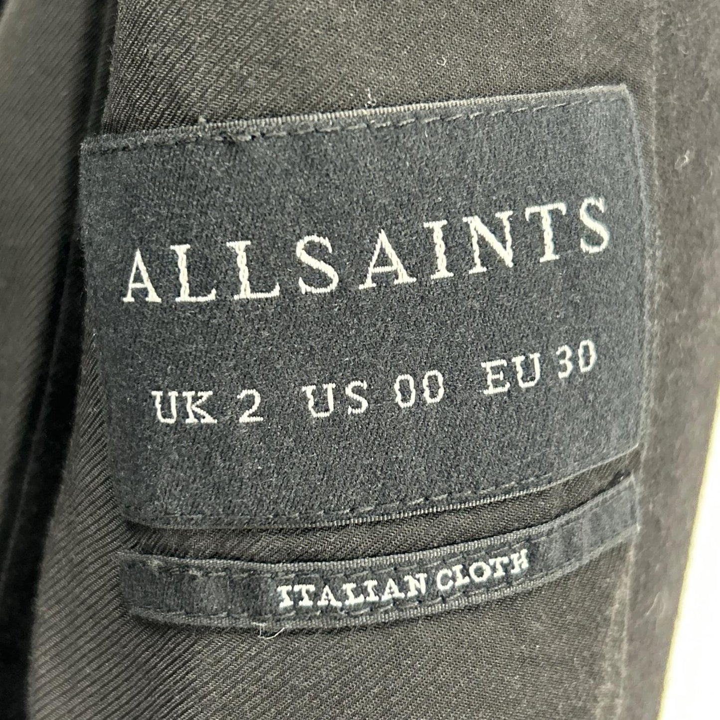 AllSaints オールセインツ WO006J ﾌﾞﾗｯｸ ｳｰﾙ ORA ｺｰﾄ コート 2