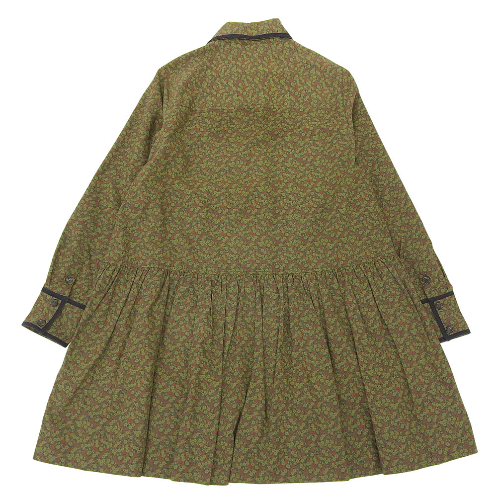 GANNI ガニー Printed Cotton Mini Shirt Dress シャツ ワンピース レディース グリーン系 36 64J10294 F8523 ワンピース