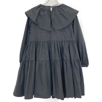 黑色 YR2124-11AW 21AW 荷叶边领层叠连衣裙 上衣 F 女式