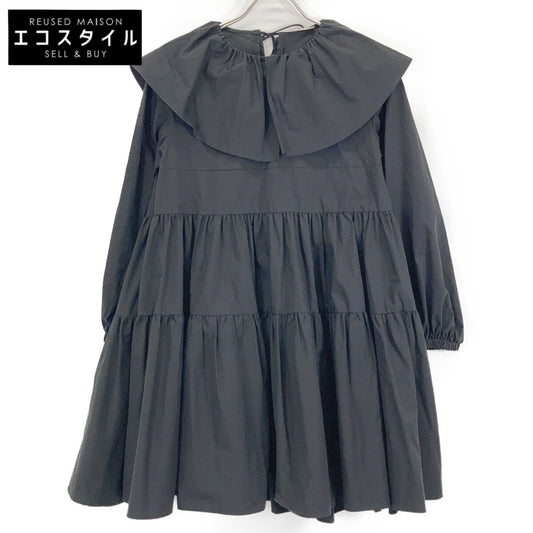 yori ヨリ ブラック YR2124-11AW 21AW フリルカラーティアード チュニック トップス