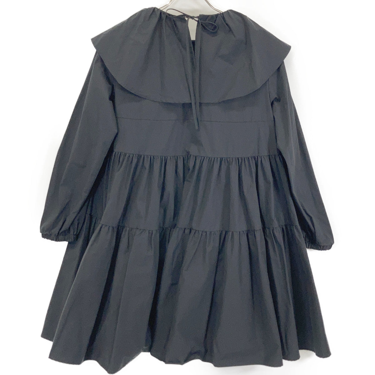 yori ヨリ ブラック YR2124-11AW 21AW フリルカラーティアード チュニック トップス