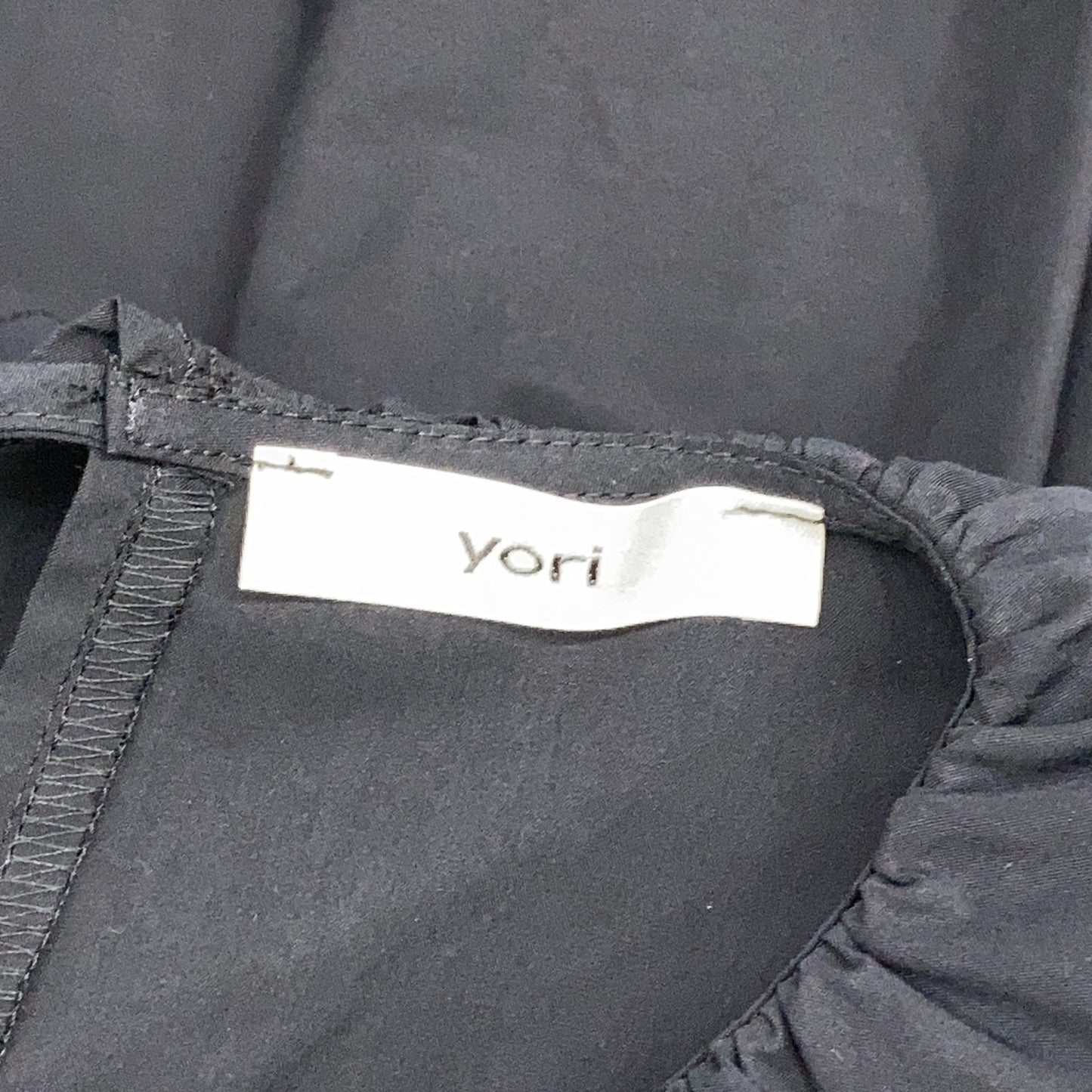 黑色 YR2124-11AW 21AW 荷叶边领层叠连衣裙 上衣 F 女式