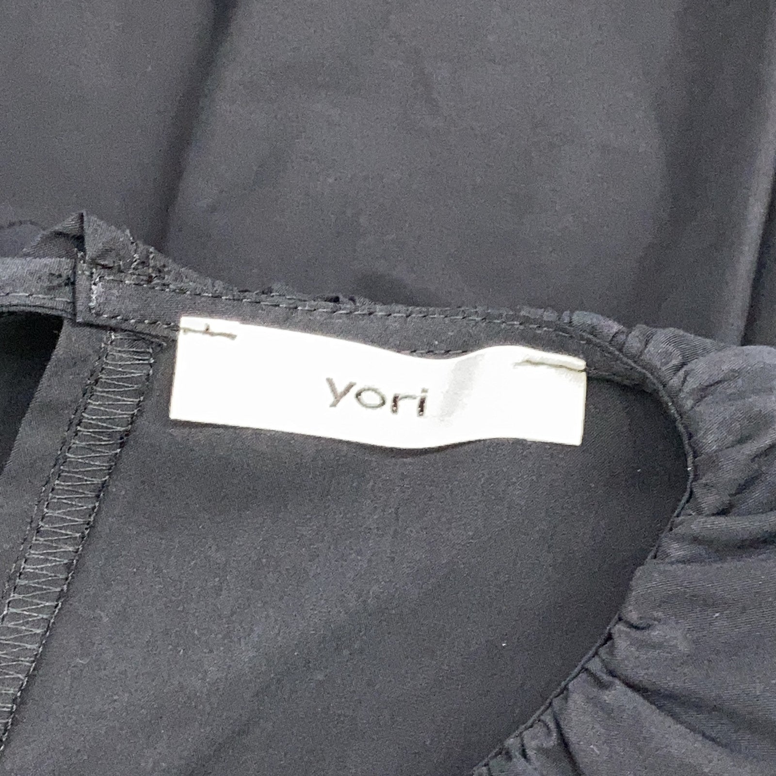 黑色 YR2124-11AW 21AW 荷叶边领层叠连衣裙 上衣 F 女式