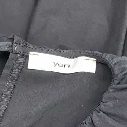 yori ヨリ ブラック YR2124-11AW 21AW フリルカラーティアード チュニック トップス