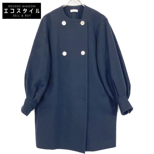 yori ヨリ YR2125-113AW-4 ネイビー ダブルパフスリーブ コート コート