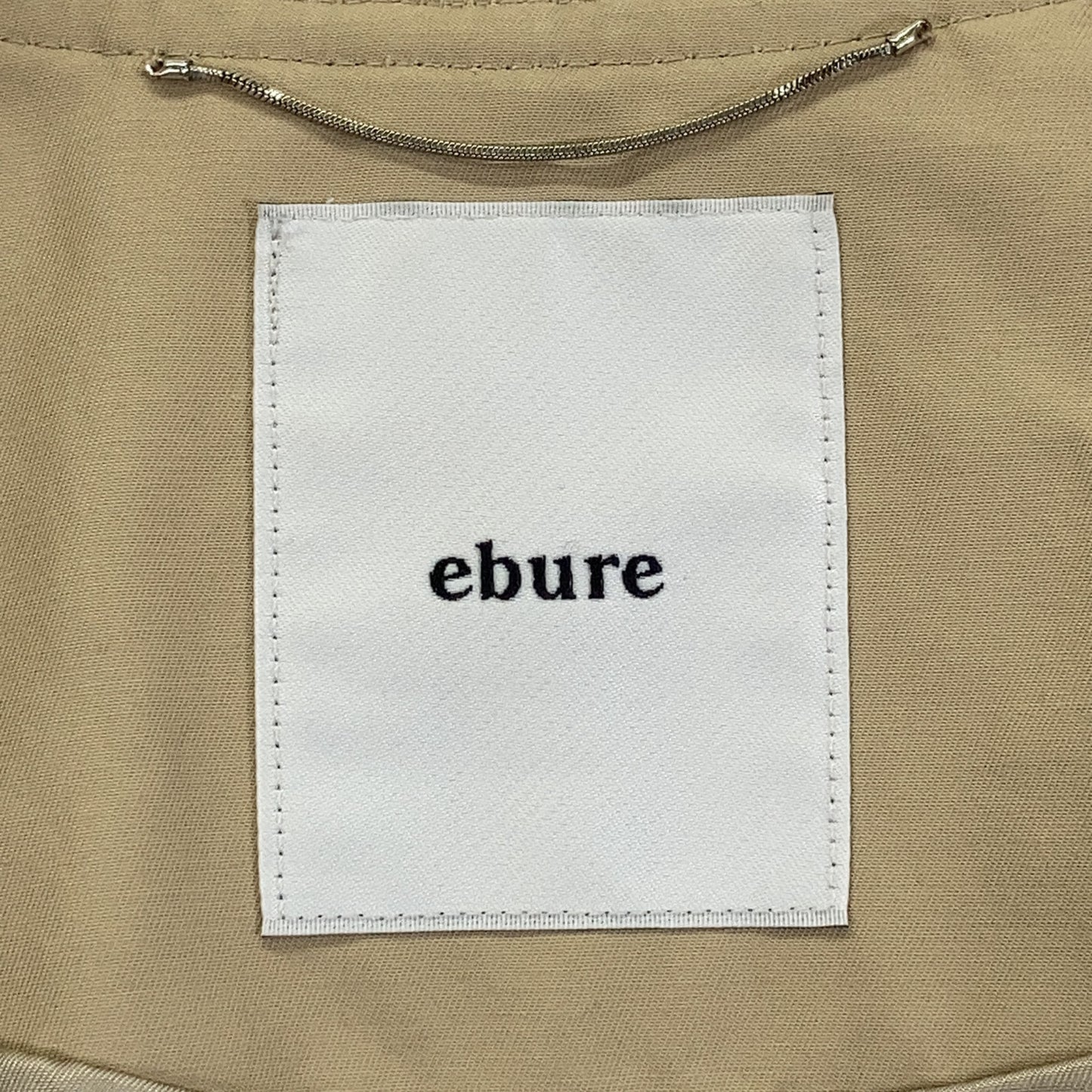 ebure Beige 2910200016 Collarless Trench Coat