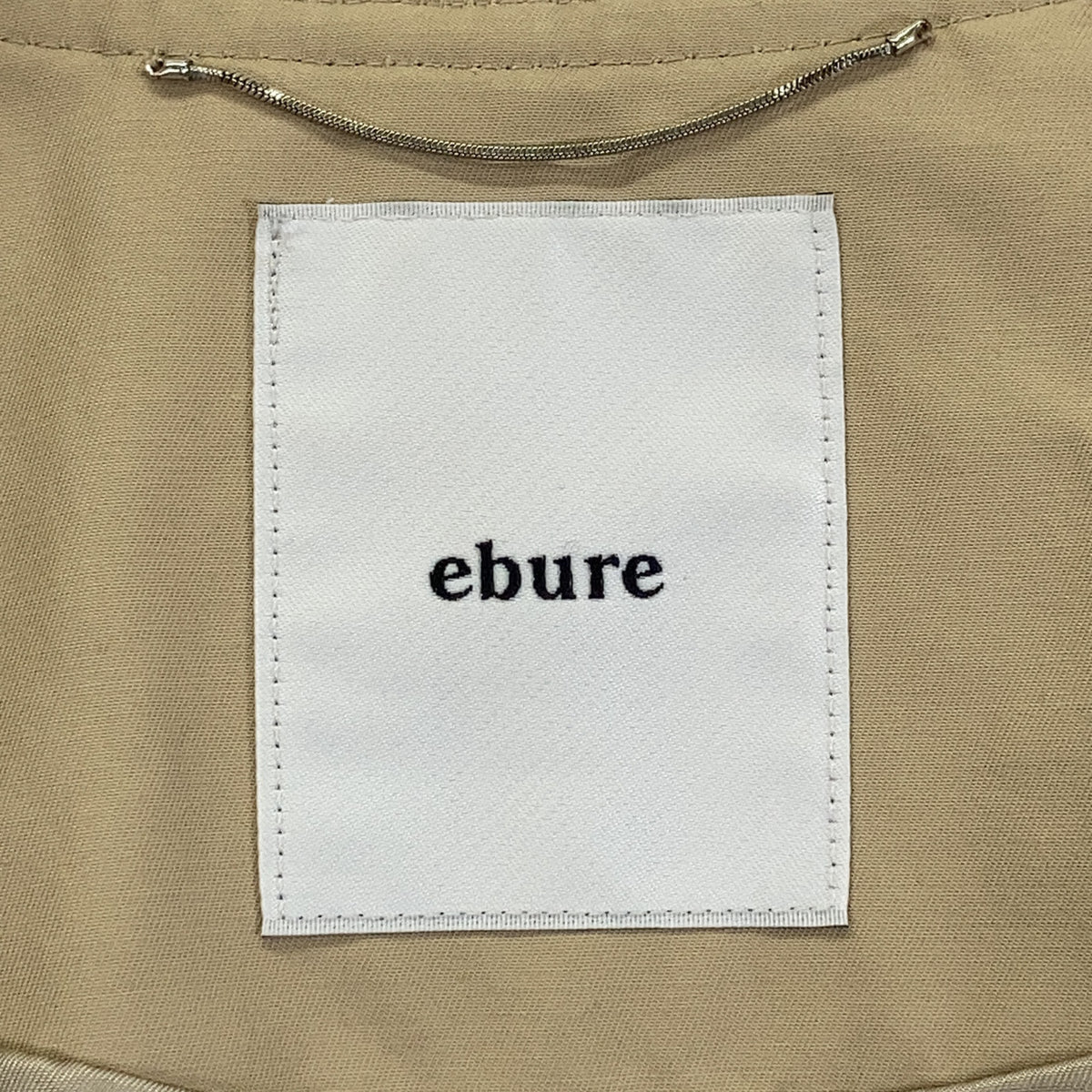 ebure エブ尔 米色 2910200016 无领风衣 外套