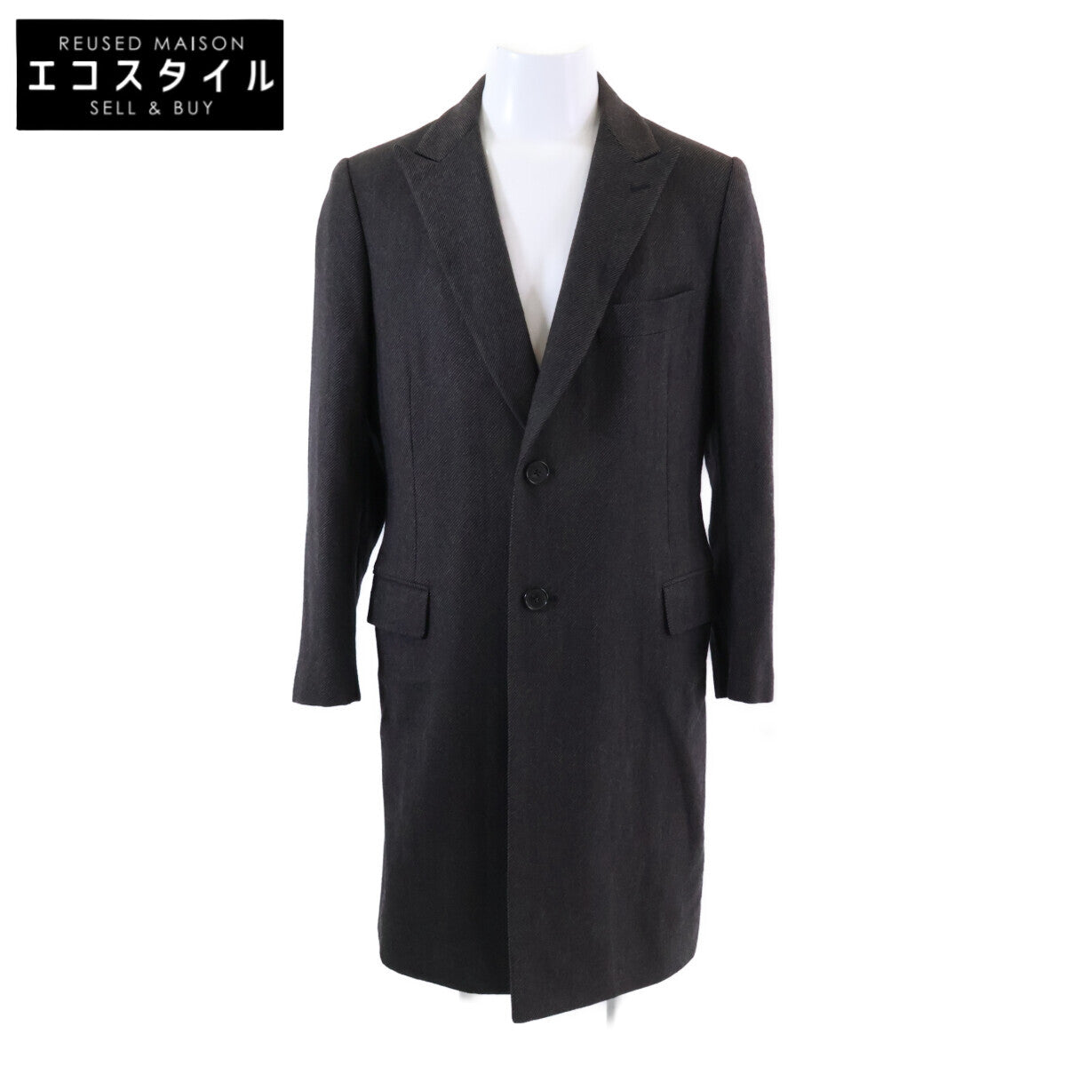 [Excellent Condition/Domestic Authentic] PT9201 Wool x Cashmere Chester Coat 50 Men's