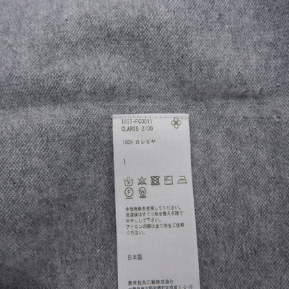 TOYOBOSHI トウヨウボウシ 新品同様 糸衣 KIDO カシミヤ100 Vネックニットトップス レディース グレー 1 10IT-PC0011 トップス