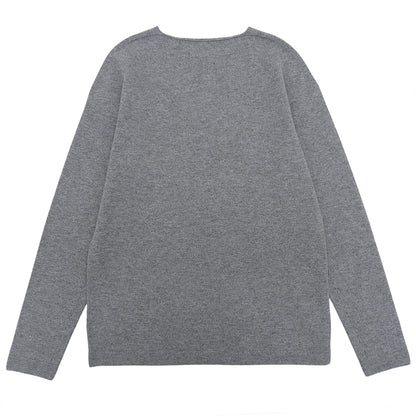 TOYOBOSHI TOYOBOSHI Like New Itoiori KIDO 100% Cashmere V-neck Knit Top Women's Gray 1 10IT-PC0011 Tops