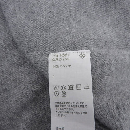 TOYOBOSHI TOYOBOSHI Like New Itoiori KIDO 100% Cashmere V-neck Knit Top Women's Gray 1 10IT-PC0011 Tops