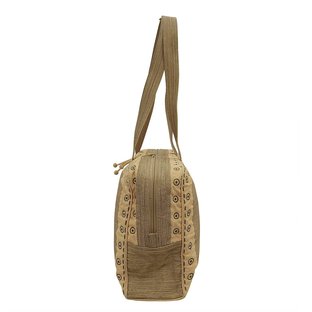 Black Embroidery Handbag Women Beige Handbag Women