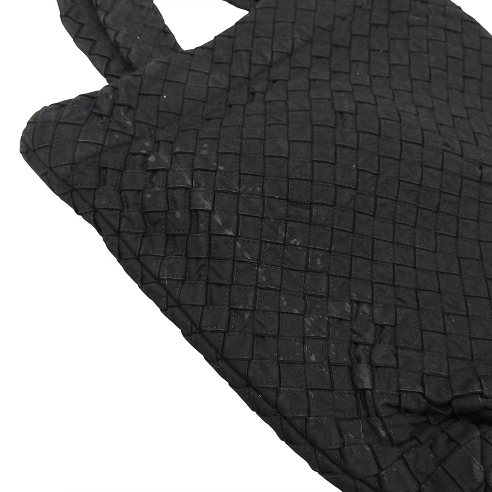 Braided Handbag Tote Bag for Women - Black