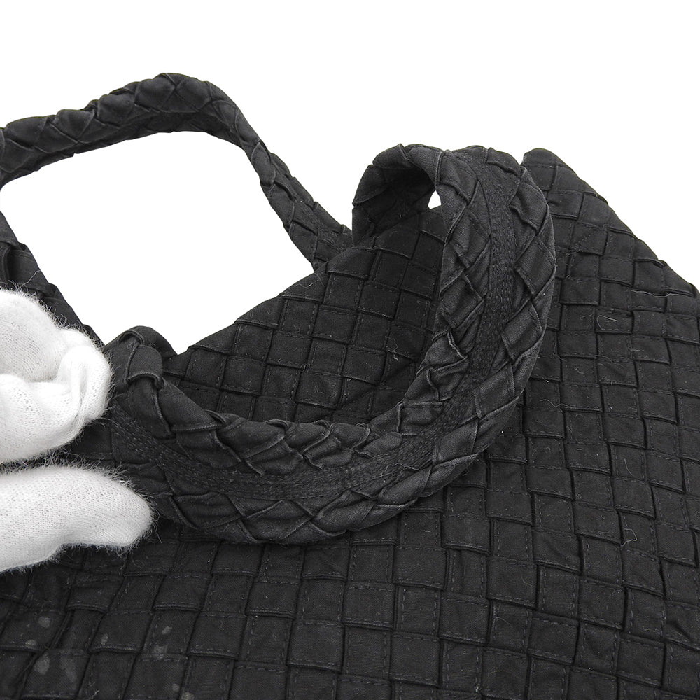 Braided Handbag Tote Bag for Women - Black
