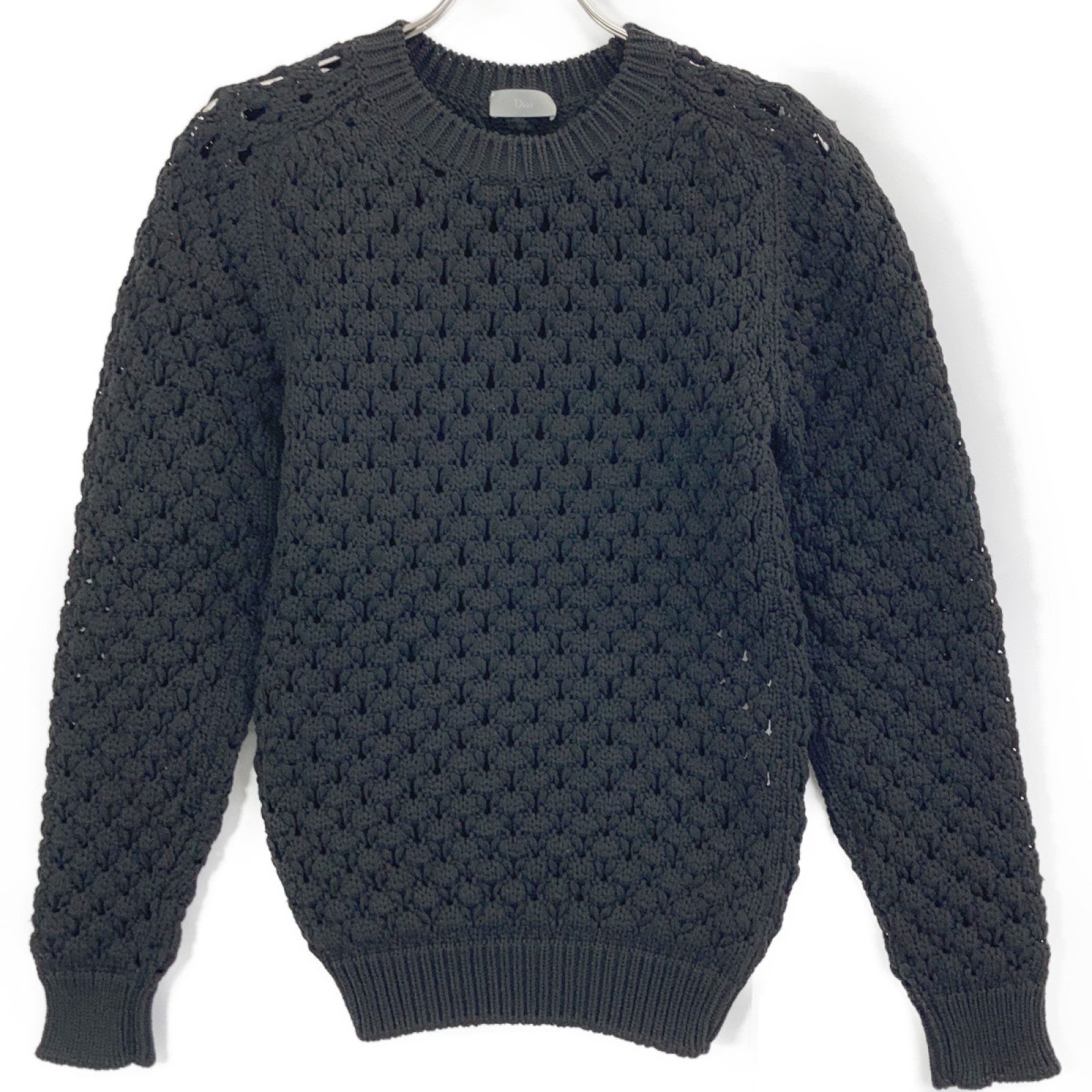 Dior HOMME ディオールオム 563M612AT120 ブラック 透かし編み ニット セーター トップス