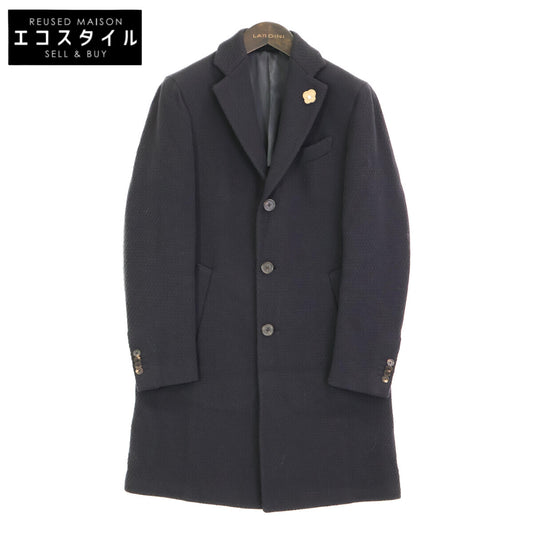 LARDINI ラルディーニ JJ23177AQ ネイビー ウール チェスターコート コート