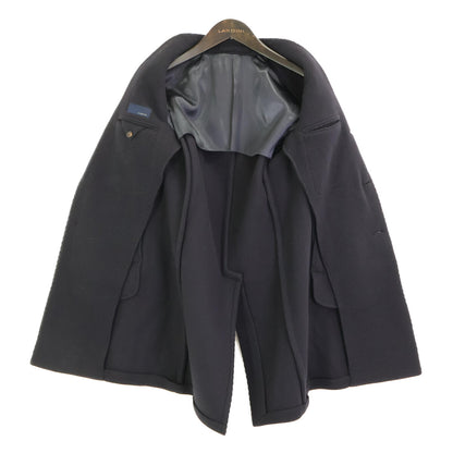 JJ23177AQ NAVY WOOL CHESTERFIELD COAT 46 MEN'S