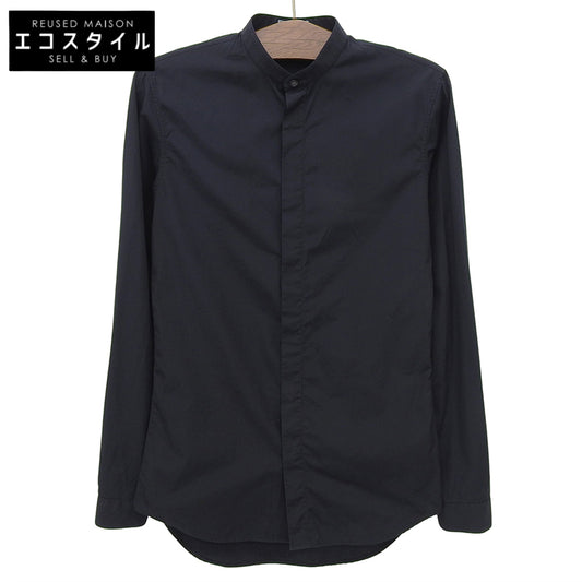 Dior HOMME ディオールオム 美品 コットン 長袖シャツ トップス メンズ ブラック 37 263C557A1581 トップス 37