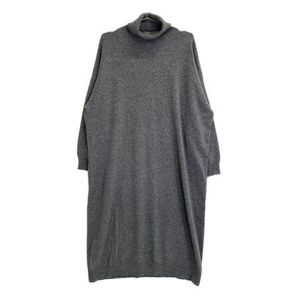 GRAY 3210300186 CASHMERE TURTLENECK DRESS One Piece XS Ladies