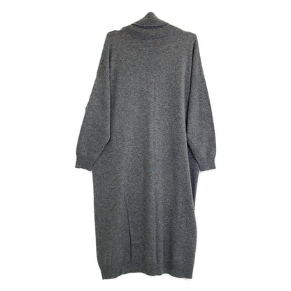GRAY 3210300186 CASHMERE TURTLENECK DRESS One Piece XS Ladies
