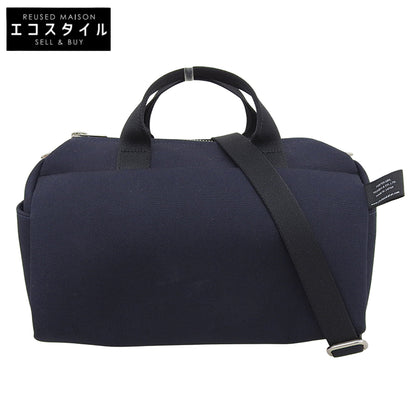 Excellent condition URBAN 2WAY BOSTON BAG Cotton Polyester Oxford Handbag Ladies Navy 525-09966 Handbag Ladies