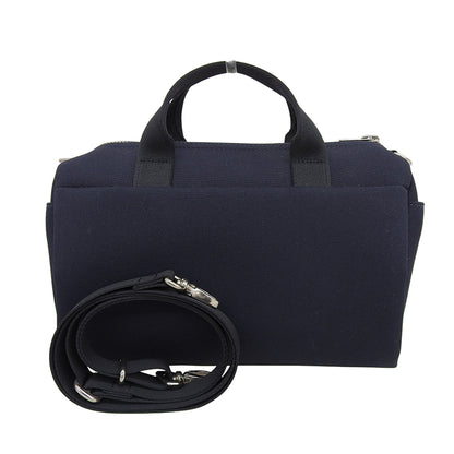 Excellent condition URBAN 2WAY BOSTON BAG Cotton Polyester Oxford Handbag Ladies Navy 525-09966 Handbag Ladies