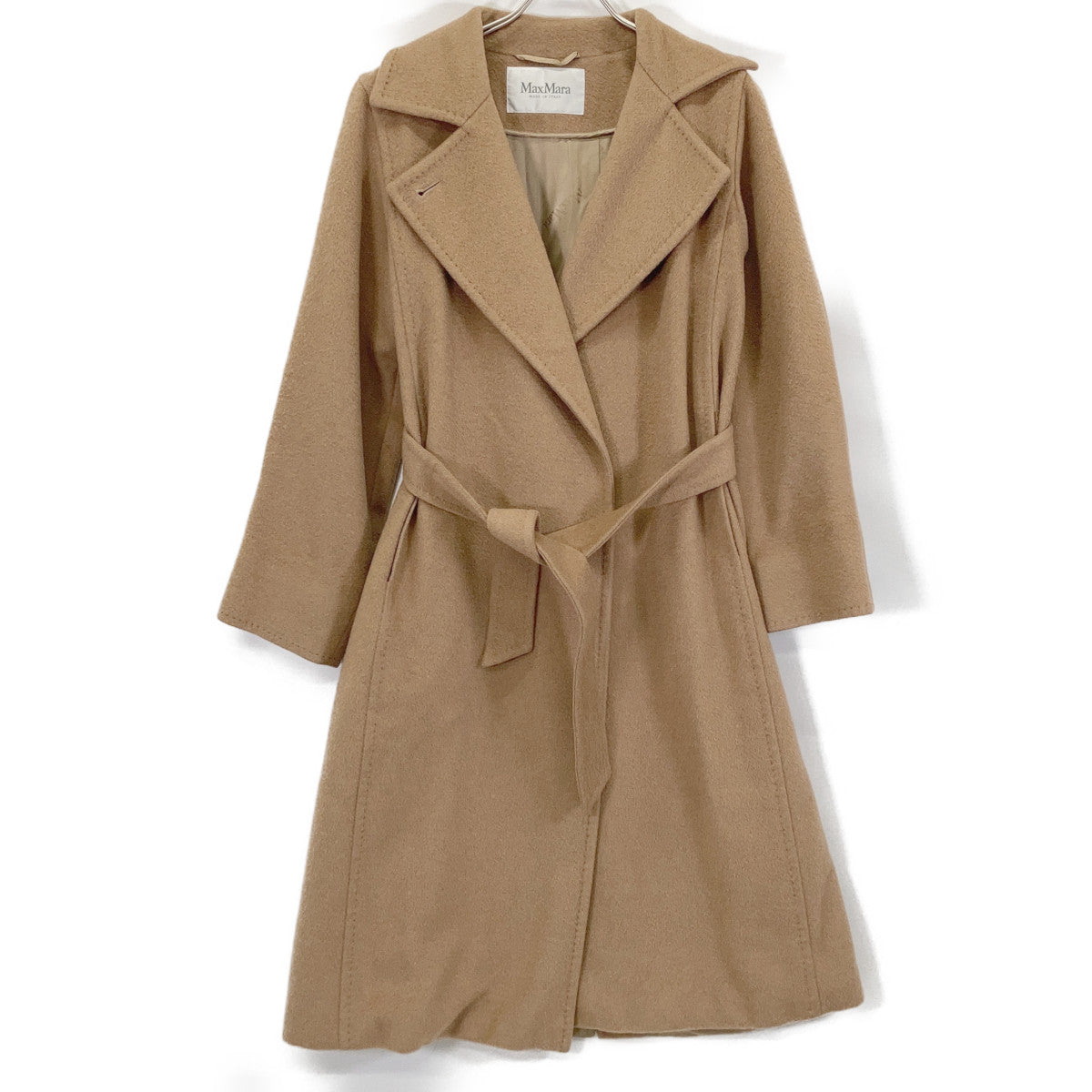 Max Mara マックスマーラ 101614730 beige cashmere-blend Chesterfield coat coat
