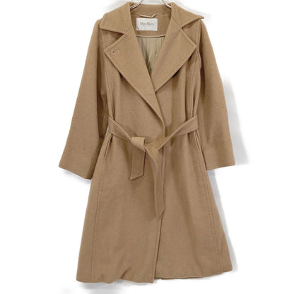 Max Mara マックスマーラ 101614730 beige cashmere-blend Chesterfield coat coat