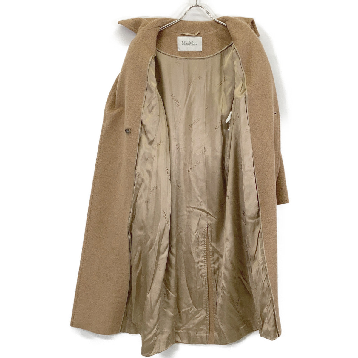 Max Mara マックスマーラ 101614730 beige cashmere-blend Chesterfield coat coat