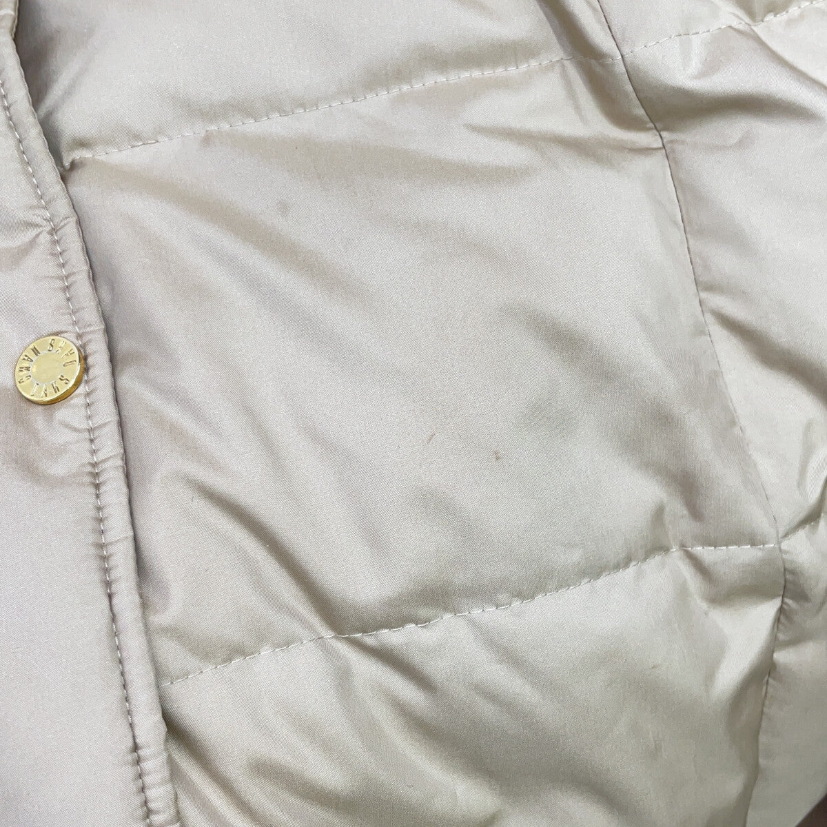 DAKS ダックス ベージュ 11-885858 ベルト付き ダウンコート コート
