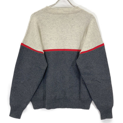 Beige x Gray PARADISE Cotton Wool Sweater Top M Women's