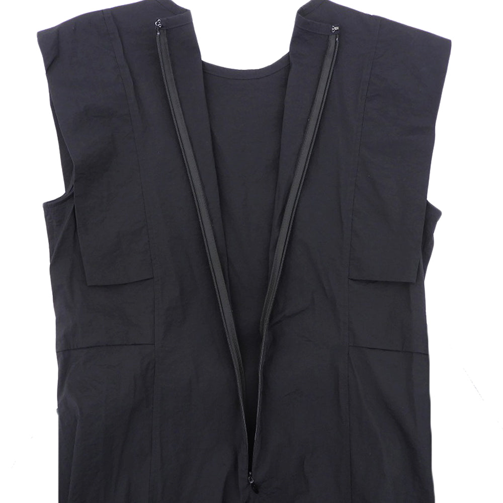 Excellent Condition High-Stretch Nylon Flare Dress for Women, Black, M, 12-4205006, Dress, M, Women