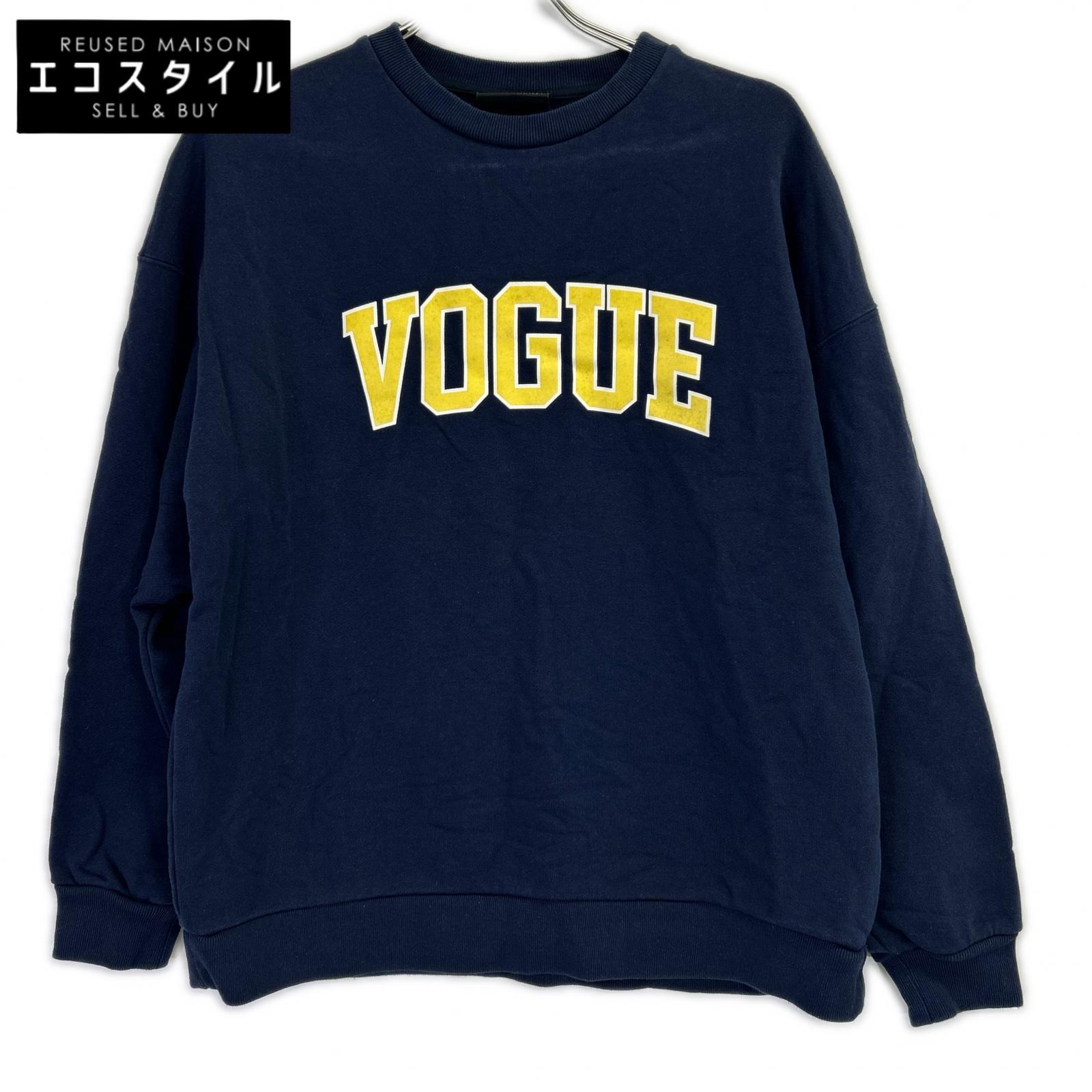 VOGUE ヴォーグ ネイビー VGAW-05 カレッジロゴ スウェットトレーナー トップス