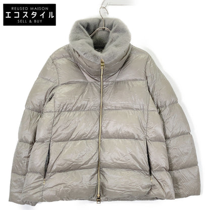 [Excellent Condition/Domestic Authentic] PI001923D Nylon Ultralight Faux Fur Down Jacket 44 Ladies