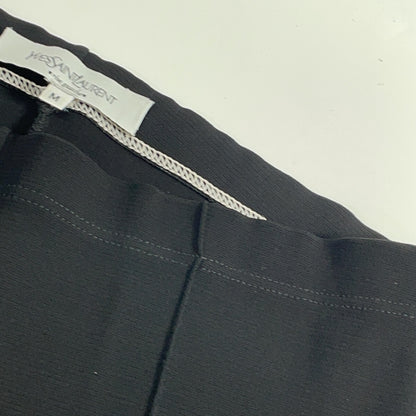 YvesSaintLaurent イヴサンローラン ブラック ストレッチ パンツ ボトムス